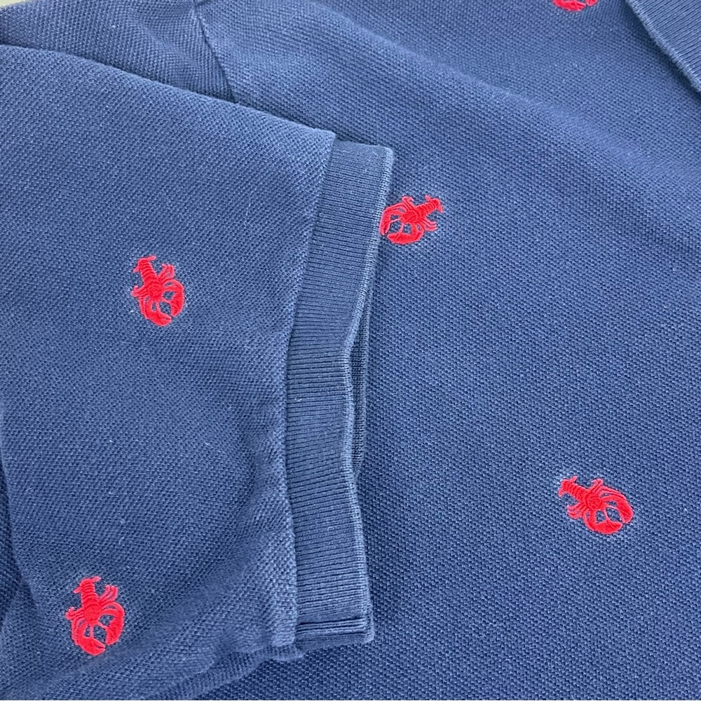 Polo Ralph Lauren Men's Custom Fit Polo with Embroidered Lobsters Size XL Preppy - Picture 6 of 10